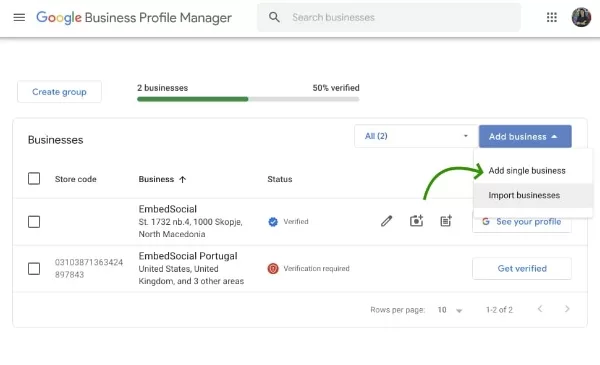 google business for multiple locations
