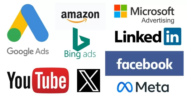 Some popular advertising platforms in 2025