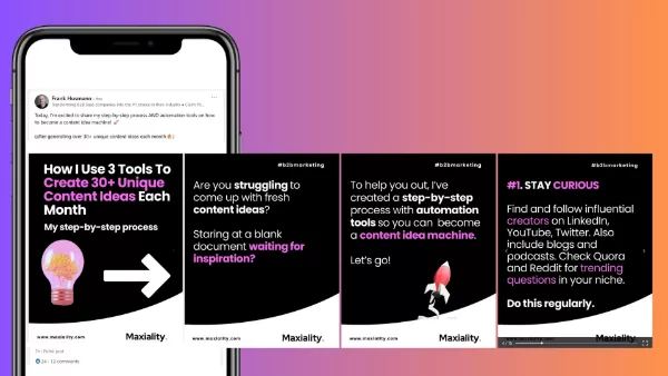 Build engagement with repurposed carousel posts