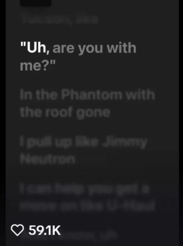 Create Viral TikTok Videos with Lyrics (Source: @thebestlyricsxo)