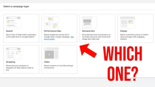 Pick the best ad type for your goal