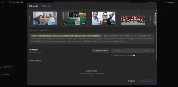 InVideo AI offers scriptwriting and automated editing