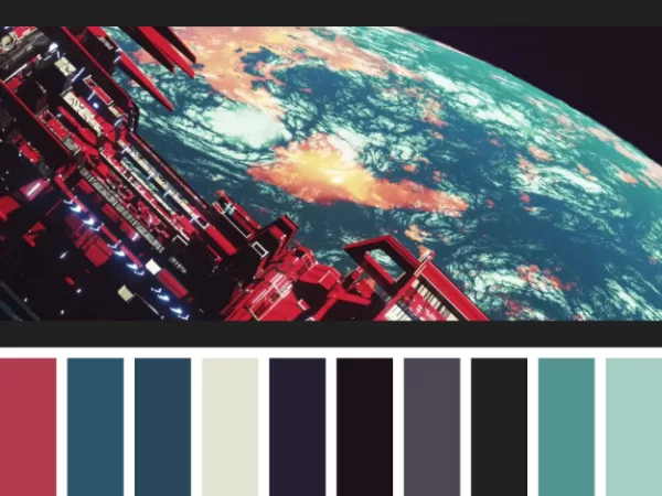Sci-fi palettes showcase innovation through bold AI tonetones