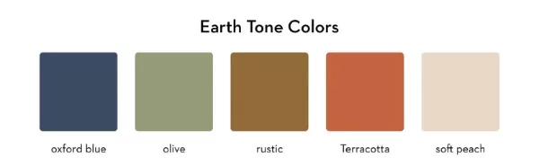 Natural earth colors bring warmth and grounded emotion