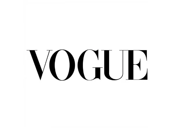 Vogue’s classic look showcases Bodoni’s luxury appeal.