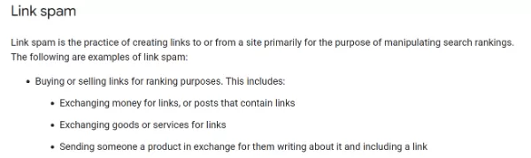 Paid or traded links can trigger Google penalties