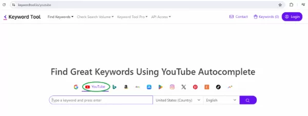 Keywordtool.io simplifies YouTube keyword research