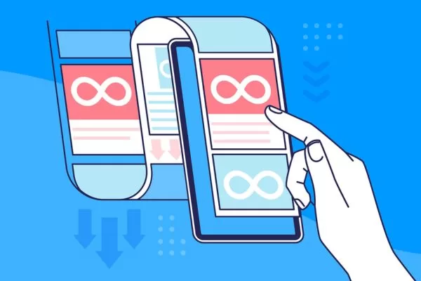 Use stable loading techniques to prevent layout shifts in infinite scroll