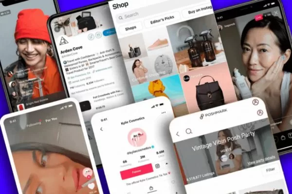 Social commerce enables seamless in-app product discovery and purchasing