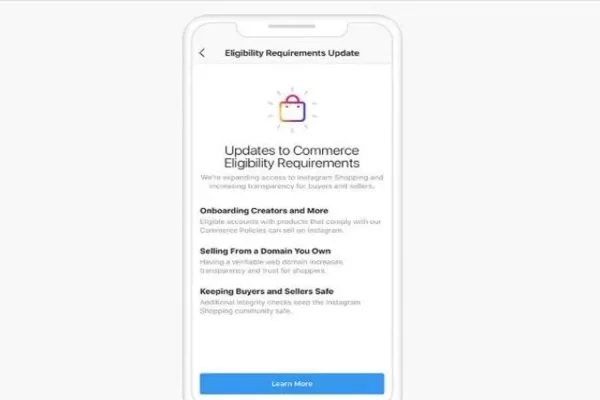 You must meet Instagram’s basic requirements before activating Shopping features