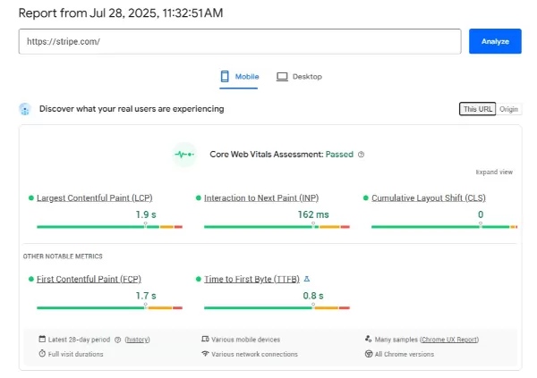 How to understand mobile website speed scores