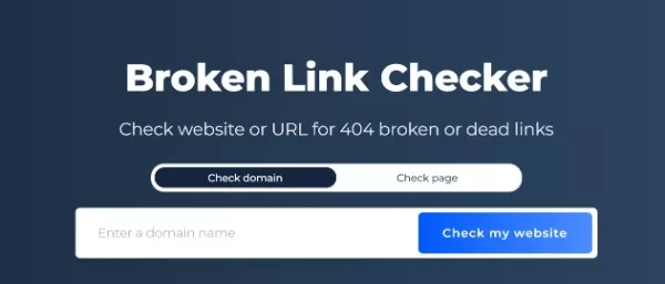 Use an online broken link checker
