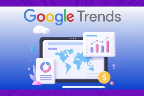 Google Trends shows relative search interest and user intent over time