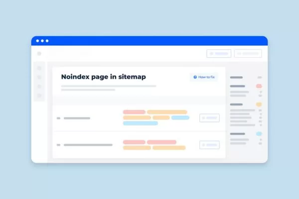 Noindexed pages should not appear in sitemaps