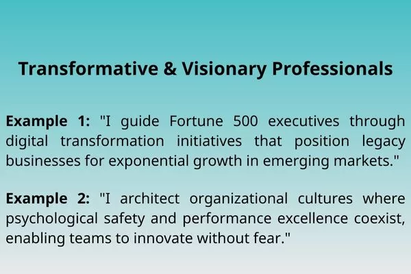 Transformative professionals drive innovation and strategic growth