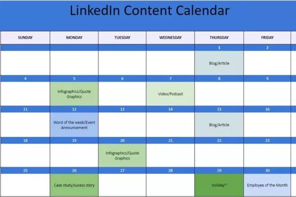 Meaning and purpose behind structured LinkedIn content planning