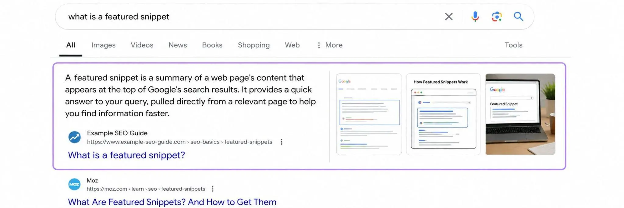 What is a featured snippet