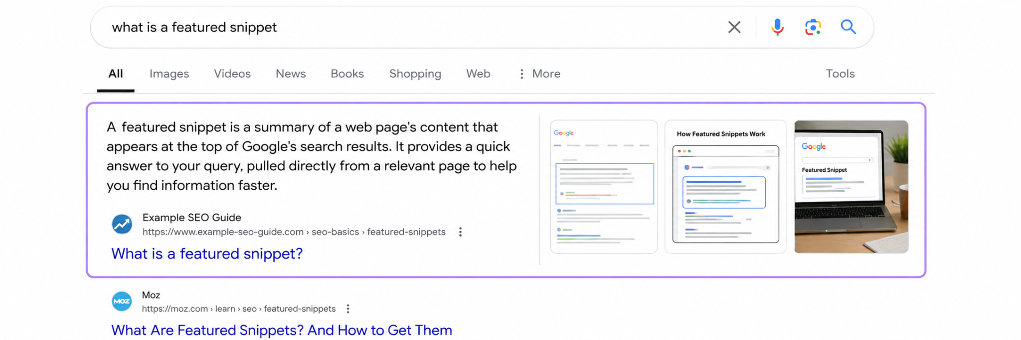 Featured snippet