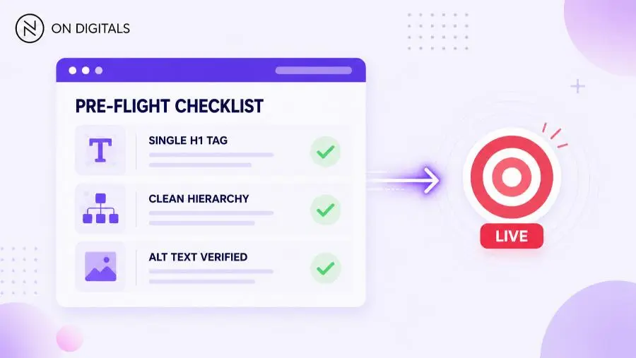 Pre publishing HTML structural health checklist
