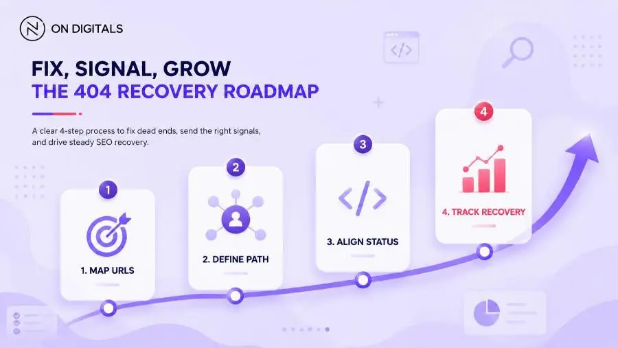 Step by step framework for marketers resolving 404 pages and mapping broken URLs