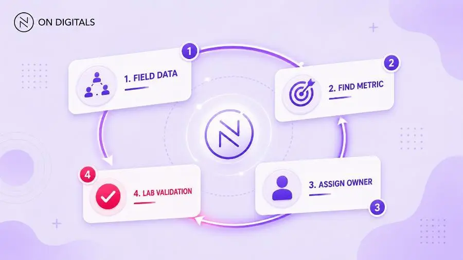 Core Web Vitals optimization workflow from field data to lab validation