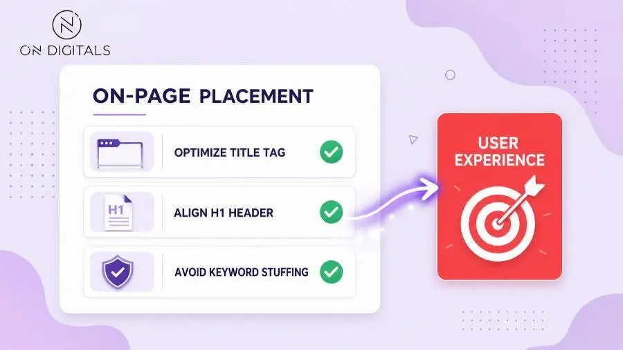 On page SEO checklist for natural keyword placement in titles and headers