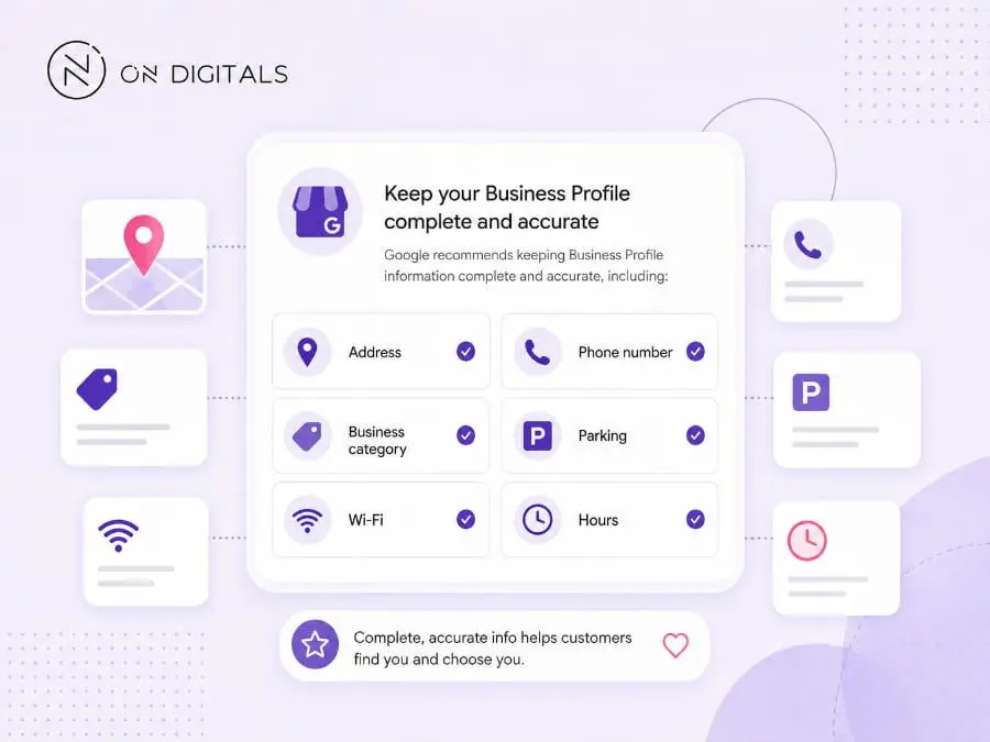 Keep Business Profile ìnormation accurate